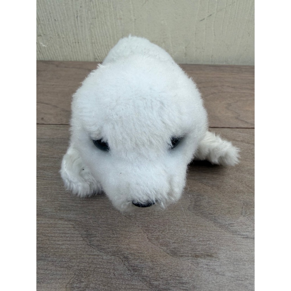 Douglas White Seal Pup Stuffed Animal Realistic Plush Baby Seal Toy 7.5"